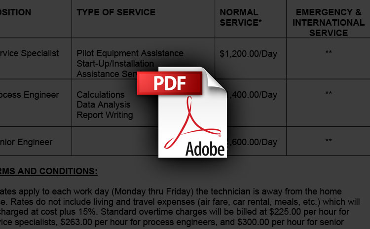 pod-literature-field-service-rate-sheet