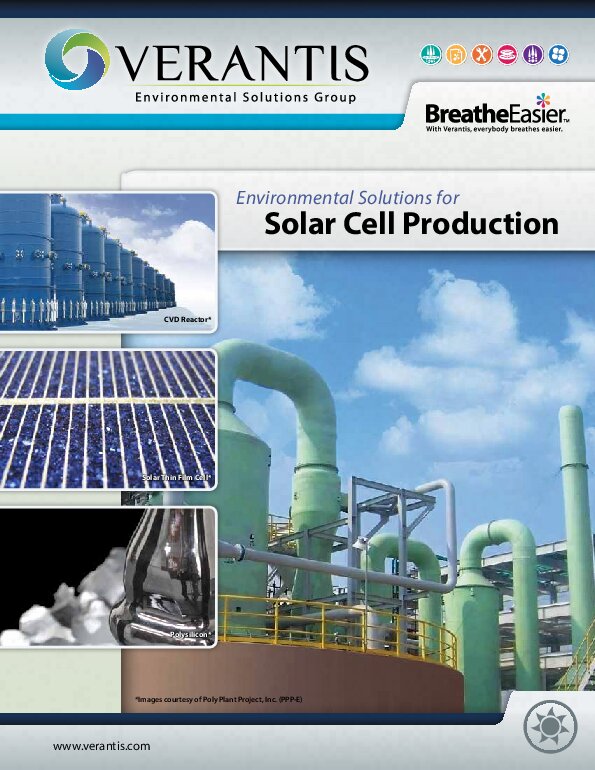 Environmental Solutions for the Solar Industry